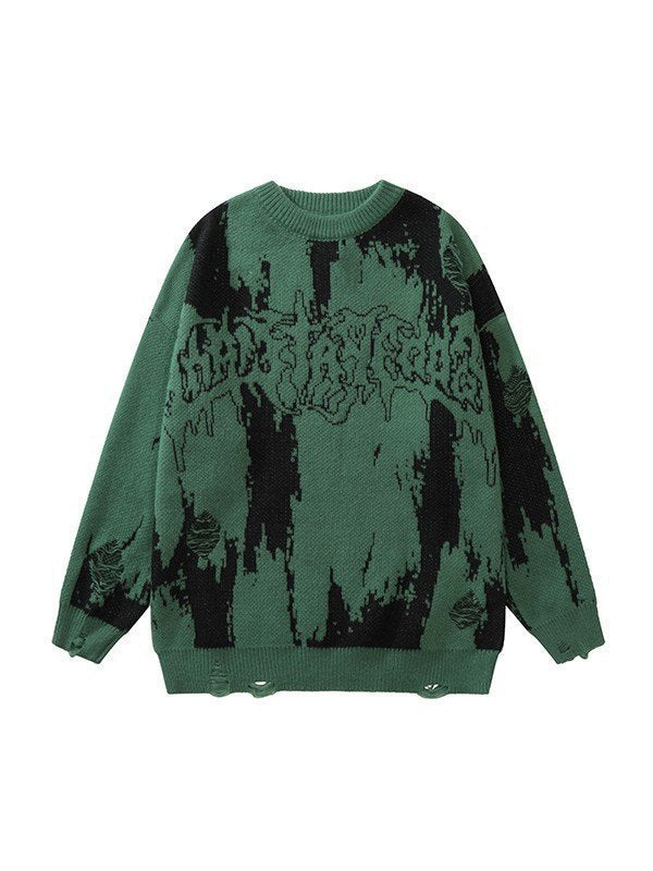 Men's 3D Printed Thick Knit Sweatshirt