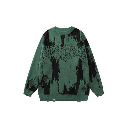 Men's 3D Printed Thick Knit Sweatshirt